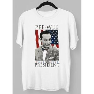 Pee Wee Herman USA Flag T-Shirt Retro Comedy Fan Tee